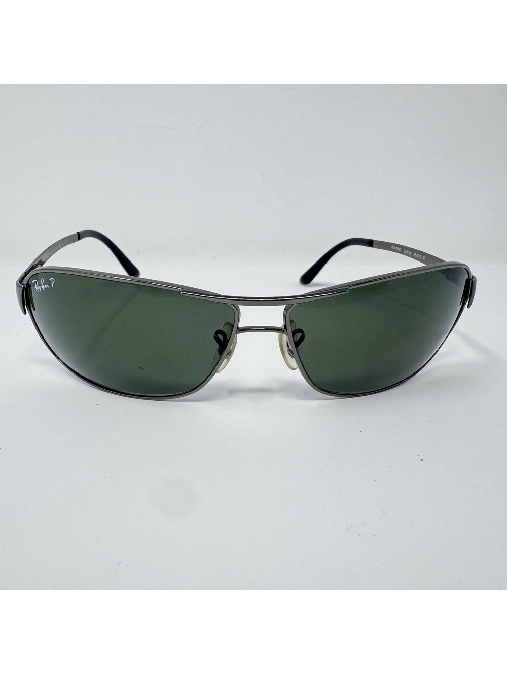 Ray-Ban RB3343 004/58 Gunmetal Green Polarized Sunglasses 63-12